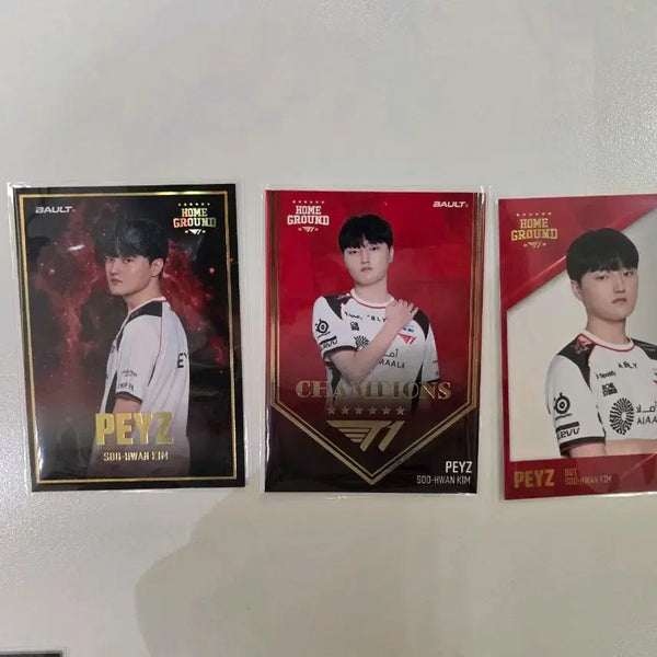 [BUNJANG] T1 Phase Vault Trading Card Rare Set (Includes Champions) / T1 티원 페이즈 볼트 트레이딩 카드 레어 3종 팝니다! (챔피언스 포함)