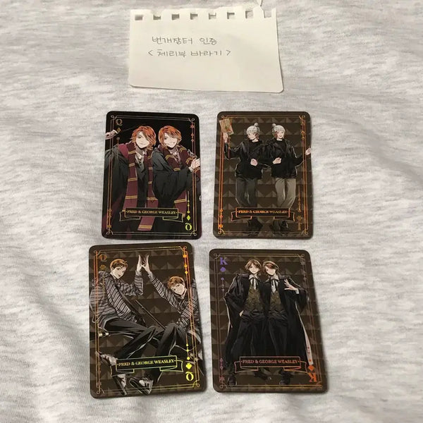 [BUNJANG] Harry Potter George Fred Photocard Set / 해리포터 조지 프레드 포카 4종 set