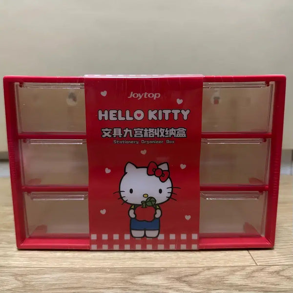 [BUNJANG] Sanrio Hello Kitty 9-Compartment Storage Box / 당일배송,새상품) 산리오 헬로키티 9칸 수납함
