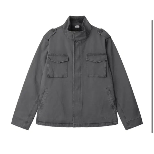 [BUNJANG] USGEE EARTH PIGMENT WARM FIELD JACKET (CHARCOAL) / 어스지구 PIGMENT WARM FIELD JACKET (CHARCOAL)