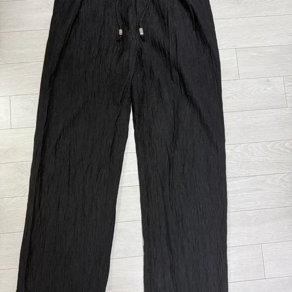 [BUNJANG] Minav Biege Crinkle Pants - Size M / 미나브 비에고 크링클 팬츠 M