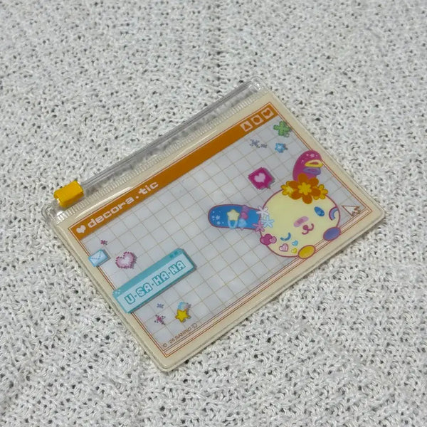 [BUNJANG] Sanrio Usahana Decoratic Clear Zipper Pouch / 산리오 우사하나 데코라틱 클리어 지퍼 파우치
