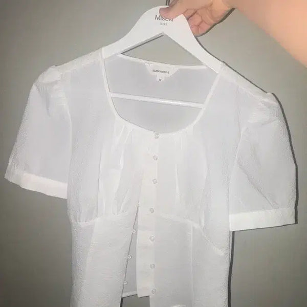 [BUNJANG] Nissom White Blouse (M Size) / 니썸 블라우스