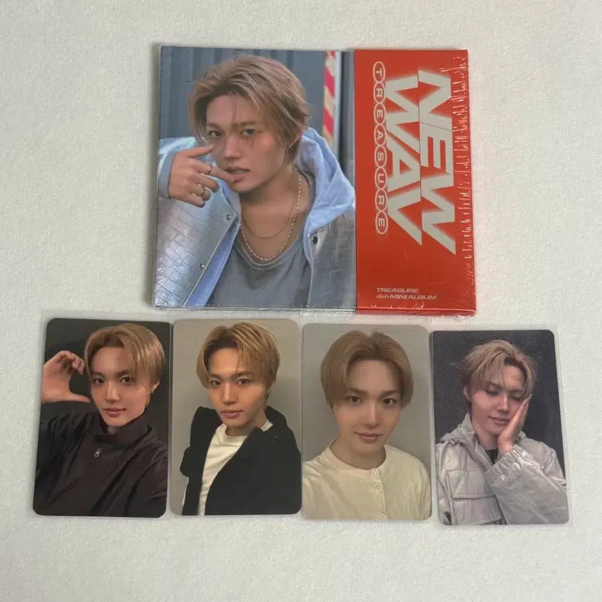[BUNJANG] TREASURE Doyoung Bundle Set - Stamp Tour POB Photocards & Low Album (Sealed) / [도영 일괄세트] 트레저 미개봉 김도영 스탬프 특전 스포티 로우 포카 앨범