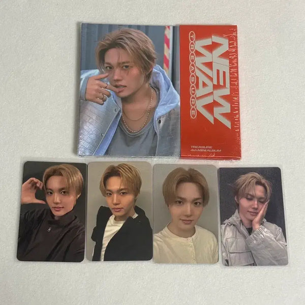 [BUNJANG] TREASURE Doyoung Bundle Set - Stamp Tour POB Photocards & Low Album (Sealed) / [도영 일괄세트] 트레저 미개봉 김도영 스탬프 특전 스포티 로우 포카 앨범
