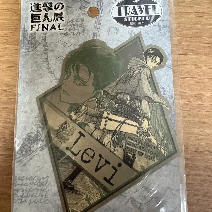 [BUNJANG] Attack on Titan Levi Travel Sticker / 진격의 거인 진격거 전시회 리바이 트레블 스티커