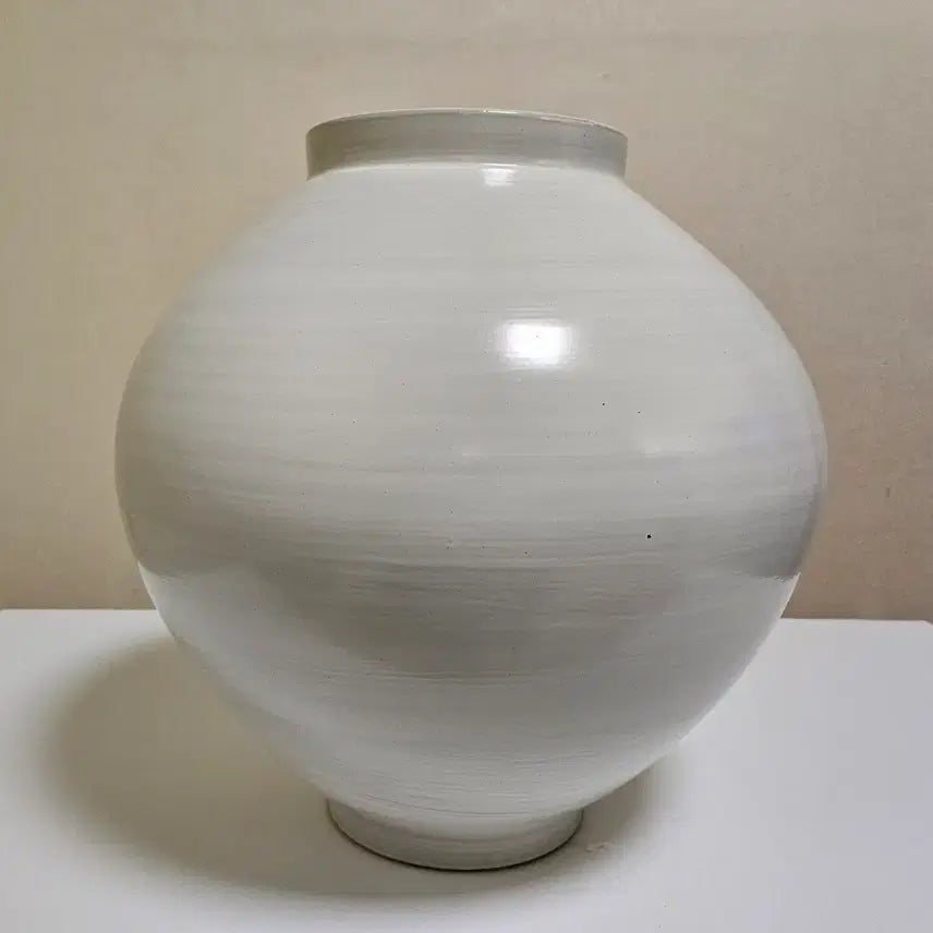 [BUNJANG] Matte Large Moon Jar (40cm) / 무광 대형 달항아리 3번  (40cm) / 미사용 새상품