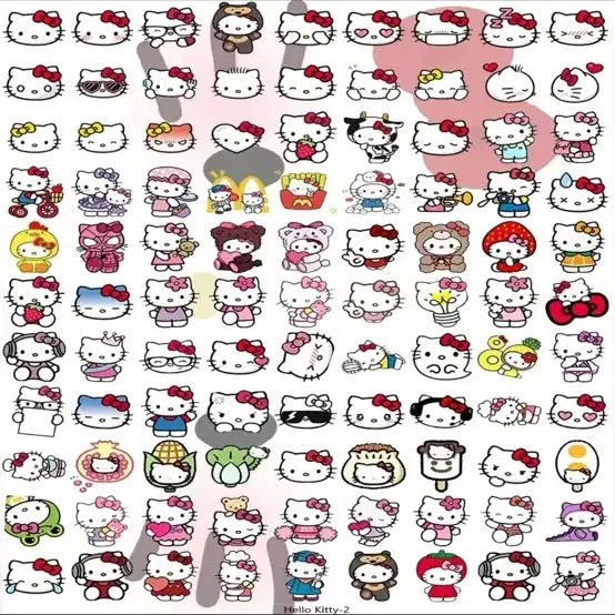 [BUNJANG] Hello Kitty 100 Piece Die-Cut Stickers / 헬로키티 100p 조각스티커