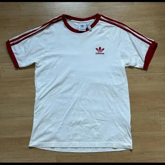 [BUNJANG] Adidas 3-Stripe T-Shirt White / 아디다스 3-stripe tee