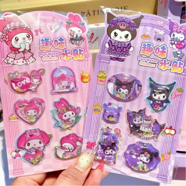 [BUNJANG] Kuromi Water Sticker Set / (무중복6장) 쿠로미 워터스티커 할인처분