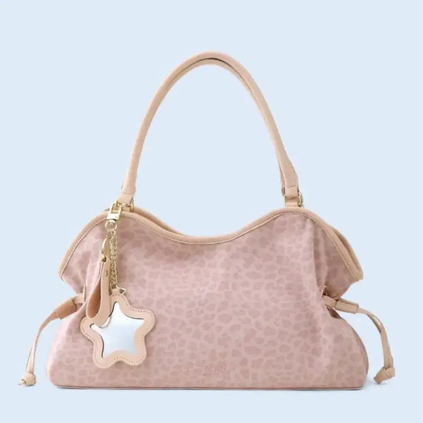 [BUNJANG] Badblue Mini Washed Leopard Dimsum Bag Pink / 배드블루 badblue 미니 레오파드 딤섬백 핑크 Mini Washed Leopard Dimsum Bag Pink