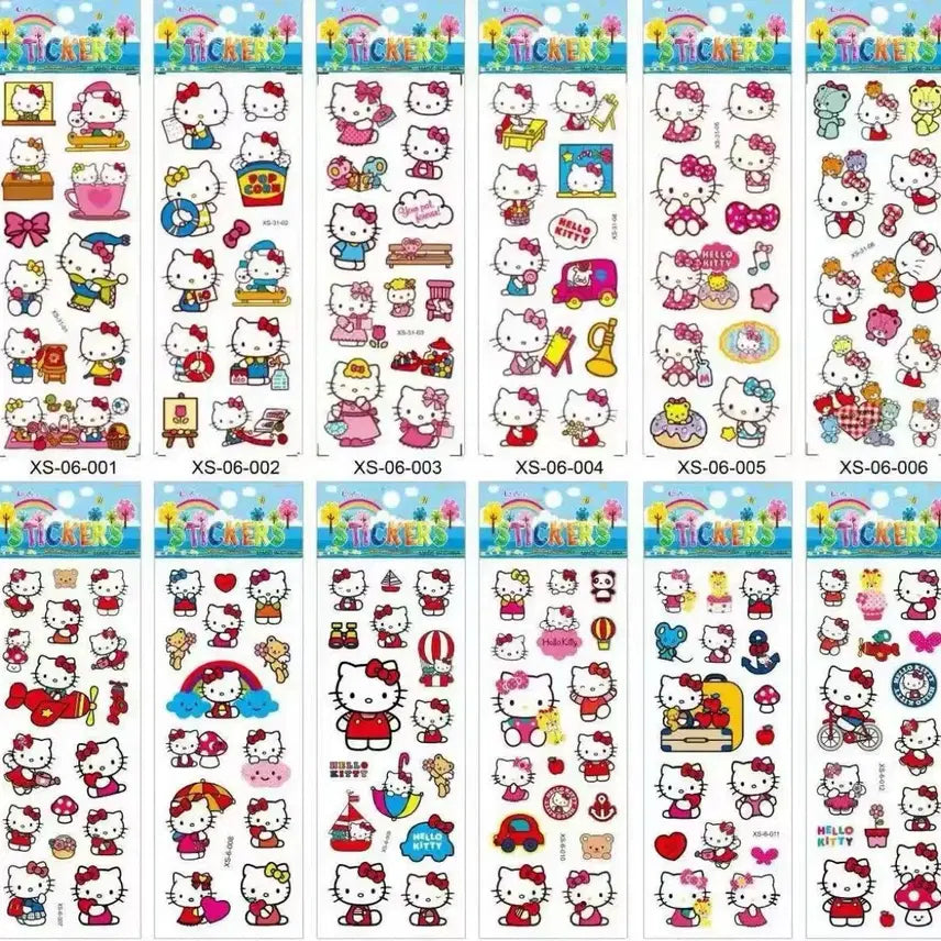 [BUNJANG] Classic Hello Kitty 3D Epoxy Stickers / 고전 헬로키티 에폭시 입체 스티커