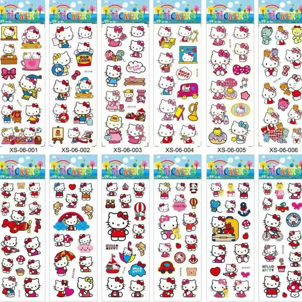 [BUNJANG] Classic Hello Kitty 3D Epoxy Stickers / 고전 헬로키티 에폭시 입체 스티커