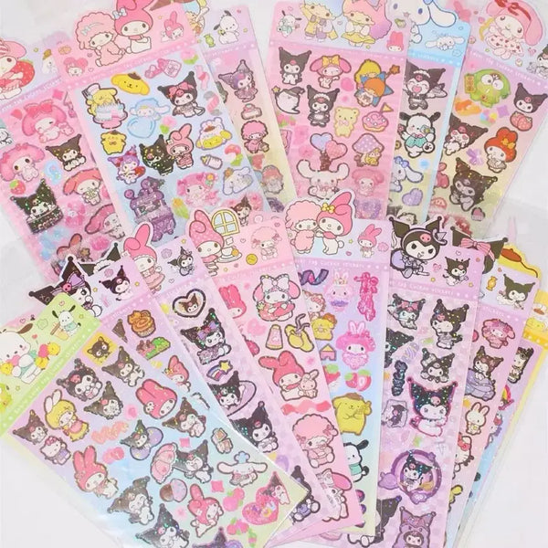 [BUNJANG] Sanrio Hologram Stickers (New) / 산리오 홀로그램 스티커 새상품