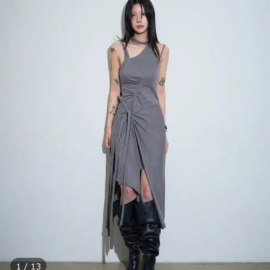 [BUNJANG] Noctave Handmade One-Piece Dress / 녹타브 랩 원피스