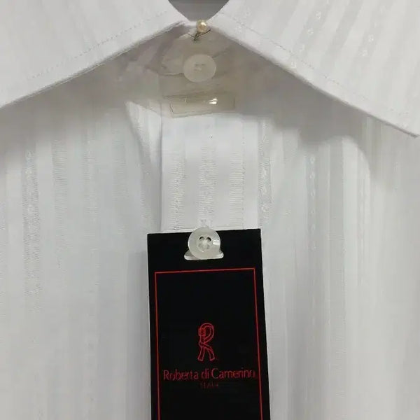 [BUNJANG] Roberta di Camerino White Striped Shirt / 로베르타 디 카메리노 화이트 셔츠