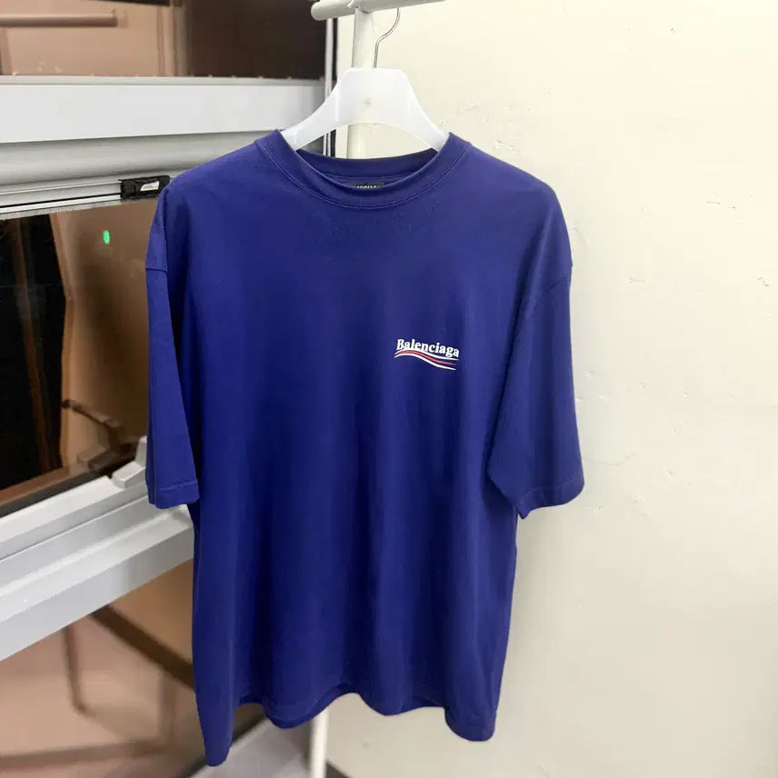 [BUNJANG] Balenciaga Wave Logo T-shirt (L Size) / [L size] *정품* 발렌시아가 웨이브로고 반팔티