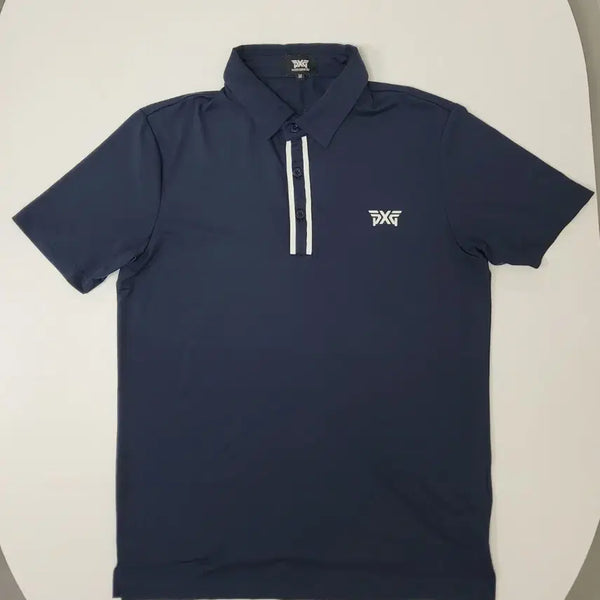 [BUNJANG] PXG Golf Wear Dark Navy Polo Shirt / PXG 골프웨어 카라티 다크네이비