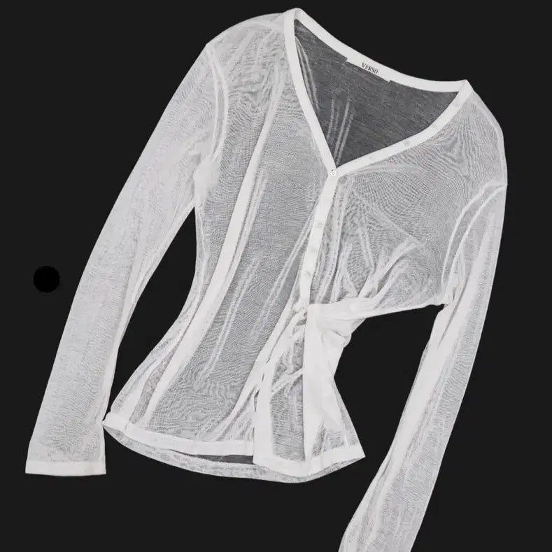 [BUNJANG] Verso Henley V-Neck Top / 베르소 HENLEY V-NECK TOP