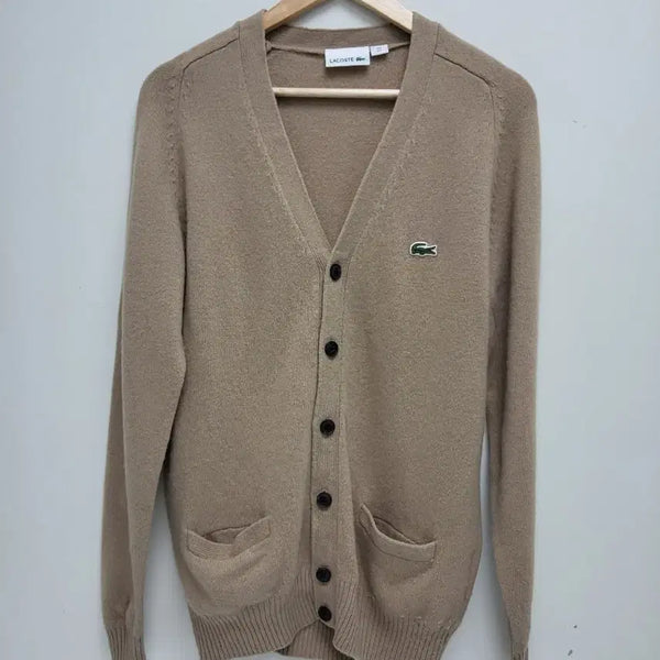 [BUNJANG] Lacoste Cardigan Beige L / 라코스테 가디건 베이지L