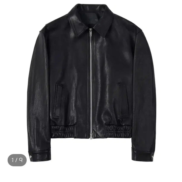 [BUNJANG] Noir Larmes Standard JK#2 Leather Jacket Black Size 48 / 느와르라르메스 스탠다드 세미오버 48