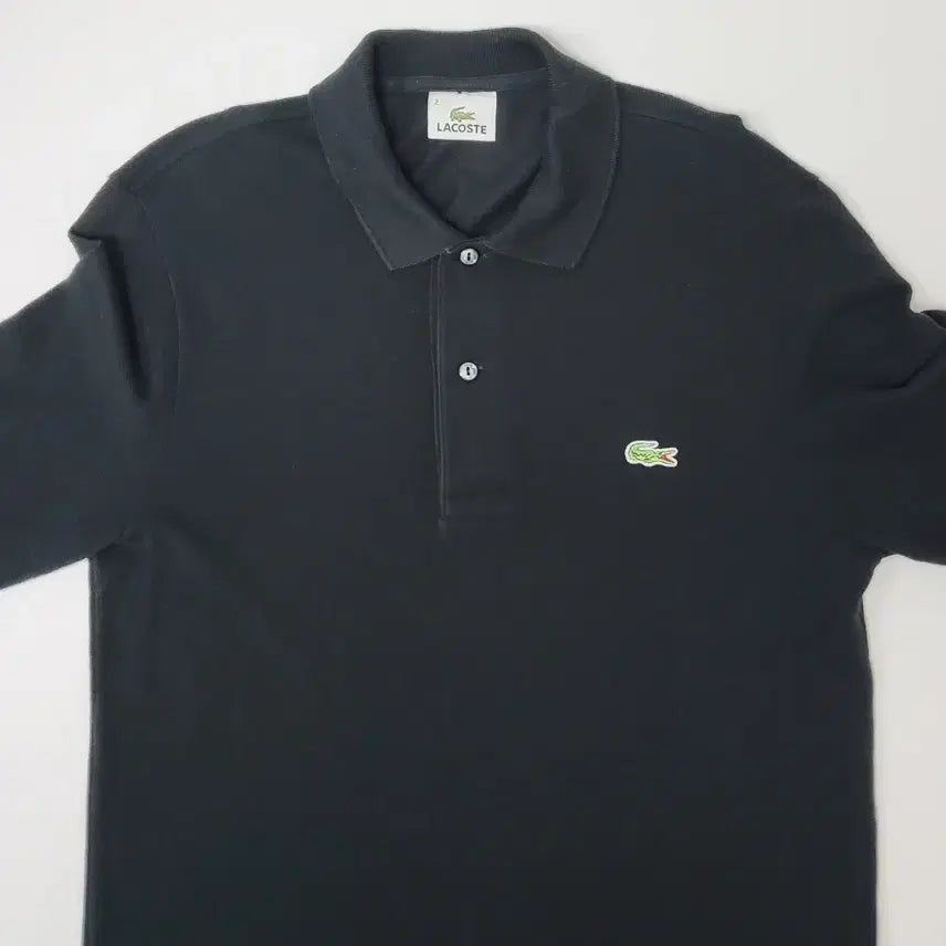 [BUNJANG] Lacoste Black Pique Polo Shirt Men's 95 / 라코스테 카라티  블랙  95