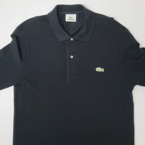 [BUNJANG] Lacoste Black Pique Polo Shirt Men's 95 / 라코스테 카라티  블랙  95