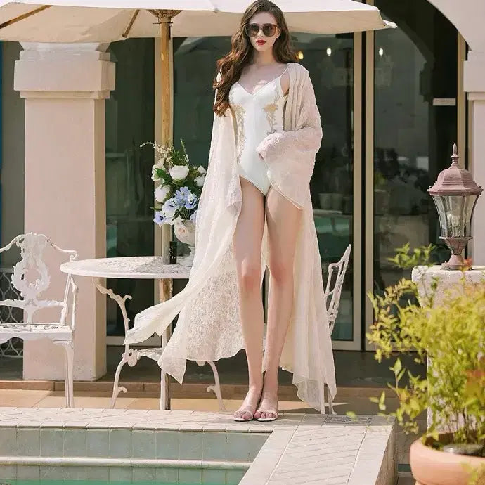 [BUNJANG] Grace U Allebo Long Cardigan Cream Free Size / 그레이스유(grace u) Allebo long cardigan(cream, free)