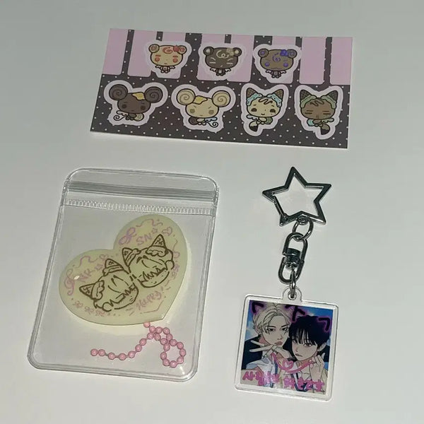 [BUNJANG] ENHYPEN Sunwoo & Ni-ki SunKi Acrylic Keyring Bundle Set / 엔하이픈 비공굿 선우 니키 선키 아크릴 키링