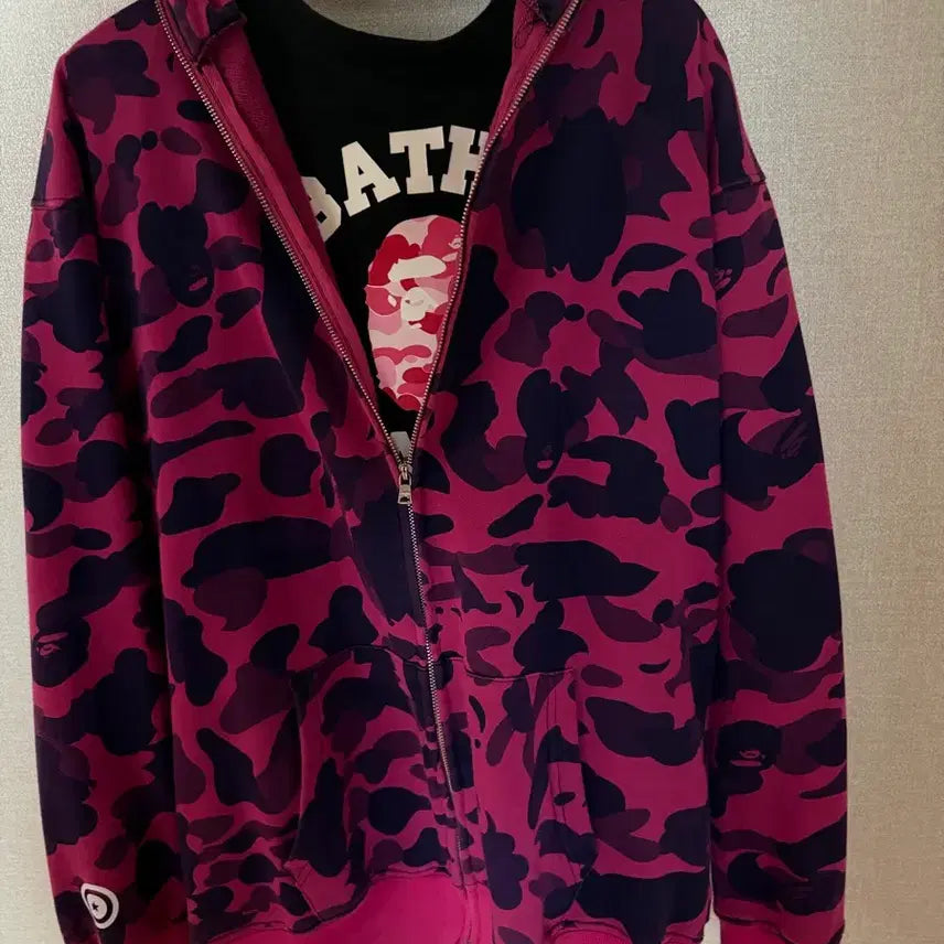 [BUNJANG] BAPE Camo Full Zip Hoodie XXL / 베이프 카모 후드집업 XXL 급처