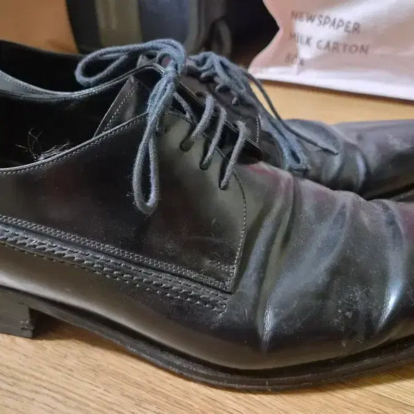 [BUNJANG] Dolce & Gabbana Men's Black Oxford Style Shoes Size 7 1/2 / 돌체앤가바나 7 1/2사이즈 남성 구두 블랙 옥스포드 스타일