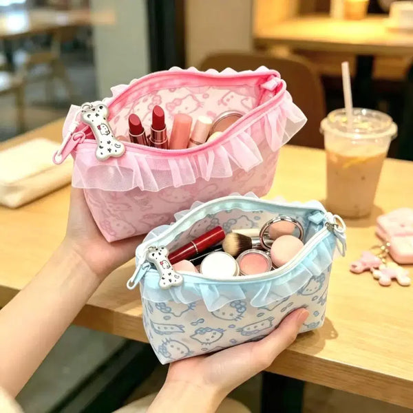 [BUNJANG] Medium Mesh Pouch / 키티 파우치 중형 메쉬 매쉬