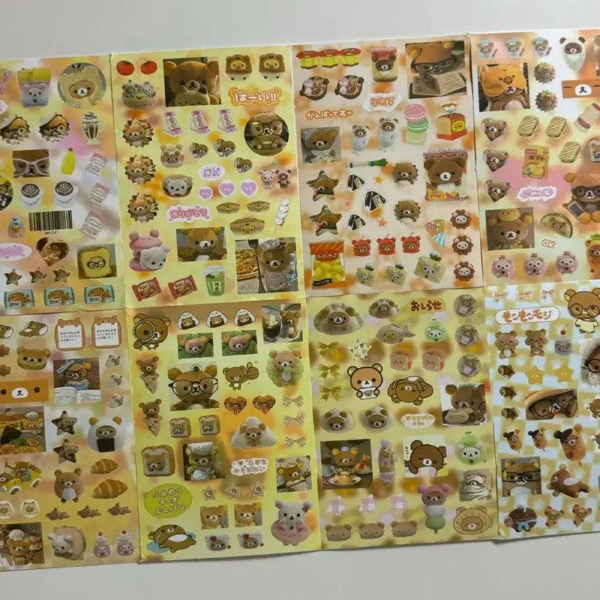 [BUNJANG] Rilakkuma Tear-off Sticker / 리락쿠마 뜯어쓰는 스티커