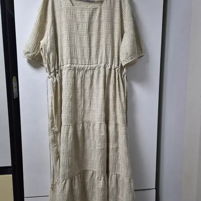 [BUNJANG] Rich Mood Gingham Ruffle Dress / 리치무드 원피스