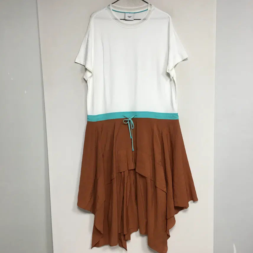 [BUNJANG] System Color Block Flare Dress / SYSTEM 시스템 컬러블록 플레어 원피스 55