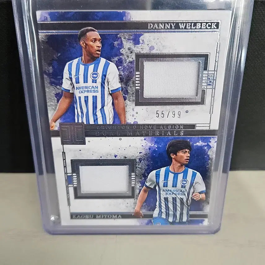 [BUNJANG] 24-25 Panini Impeccable EPL Brighton Danny Welbeck Kaoru Mitoma Dual Jersey Limited 99 Card / 24-25 파니니 임페커블 EPL 브라이튼 대니 웰벡 미토마 카오루 듀얼 저지 99한정 카드