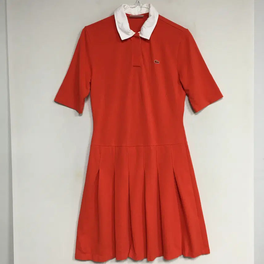 [BUNJANG] Lacoste PK Pleats Dress / 라코스테 PK 플리츠 원피스 90