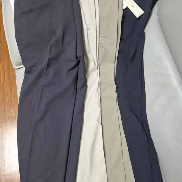 [BUNJANG] Men's Summer Slacks Trousers (Navy/Beige) Bundle Set (New) / 남성 여름 슬랙스 바지 (네이비/베이지) 일괄(새상품)