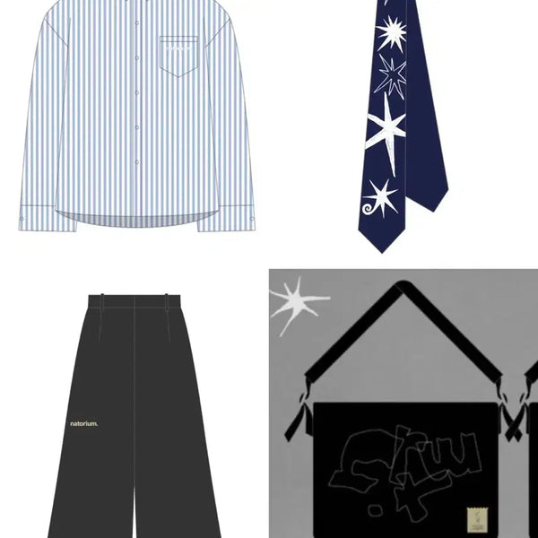 [BUNJANG] Natorium Shirt, Tie, Pants, Bag Set / [구매] 나토리움 셔츠 넥타이 팬츠 가방 등