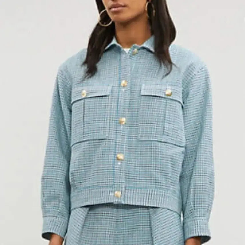 [BUNJANG] MAJE Tweed Bomber Jacket / MAJE 마쥬 트위드 봄버 자켓 36