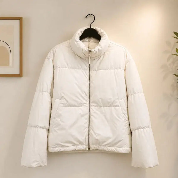 [BUNJANG] The CASHMERE 2021 Goose Down Short Padding Ivory / 한섬 더캐시미어 2021 구스다운 숏 패딩 82-94-160사이즈