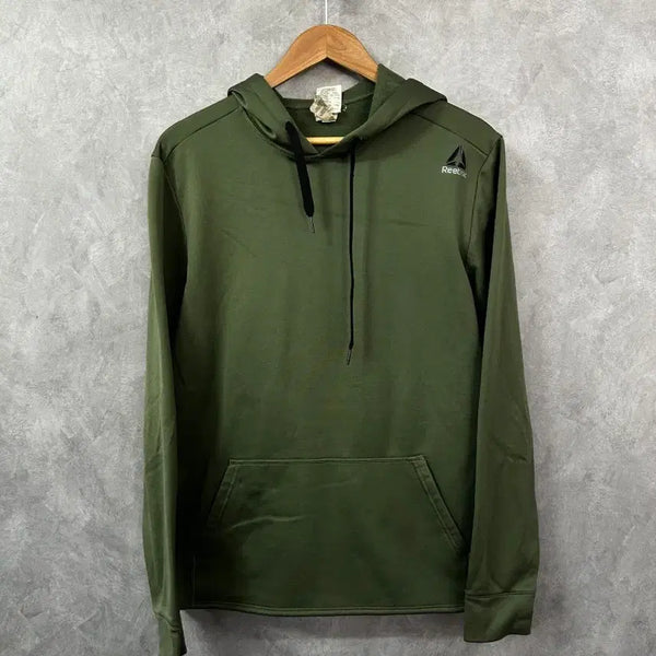 [BUNJANG] Reebok Olive Green Hoodie M / 리복 후드티 올리브그린 M
