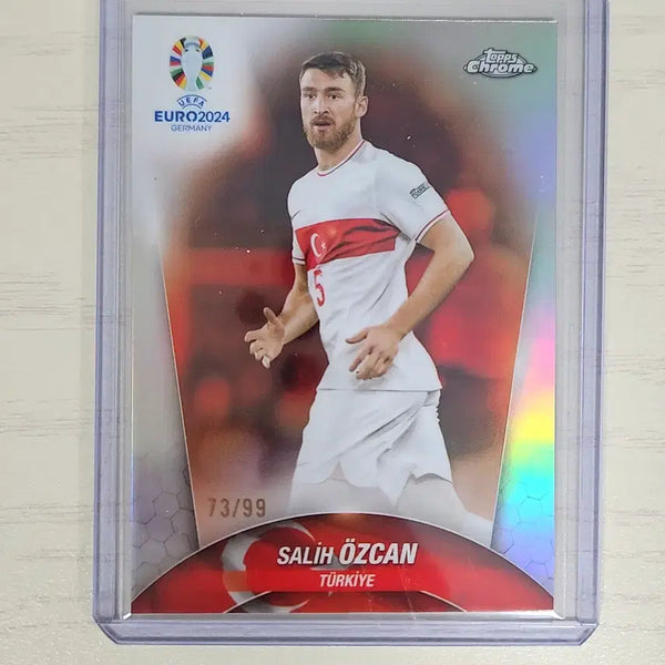 [BUNJANG] 2024 Topps Chrome UEFA Euro Türkiye Arda Güler Color Match Refractor Limited 99 Card / 2024 탑스크롬 UEFA유로 튀르키예 살리 외즈칸 컬러매치 리플 99한정 카드