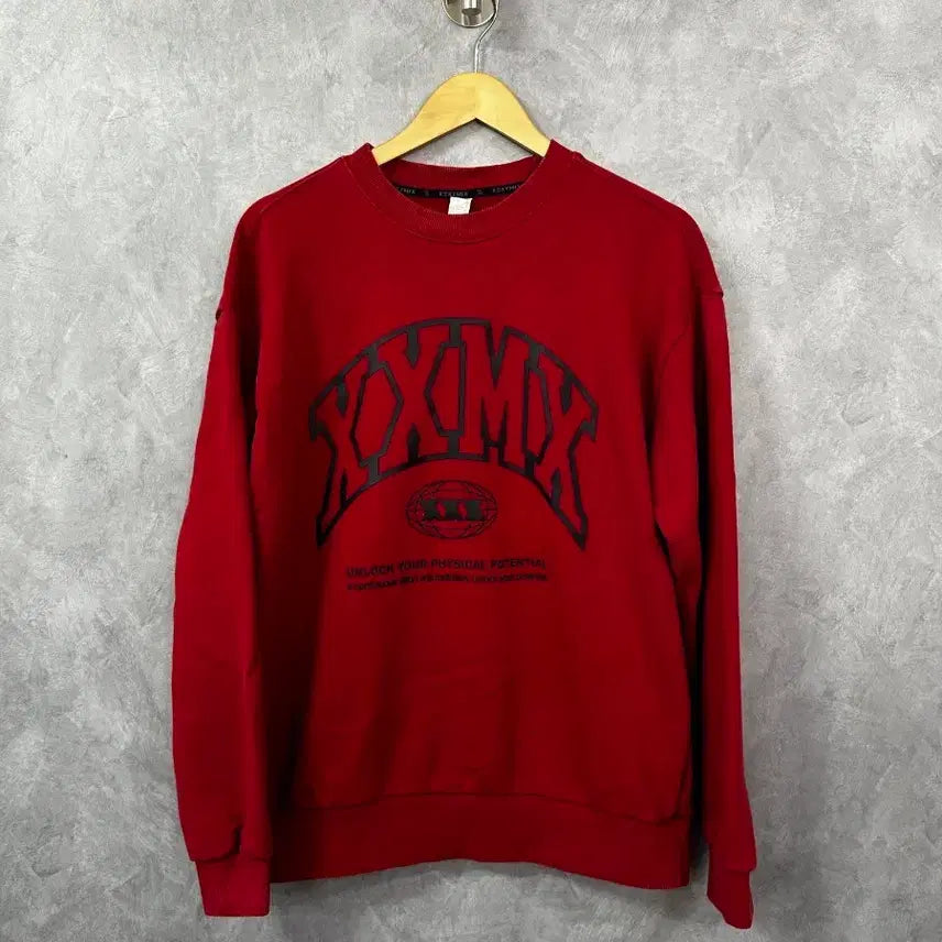 [BUNJANG] XXMXM Sweatshirt Red 100 / XXMXM 맨투맨 레드 100
