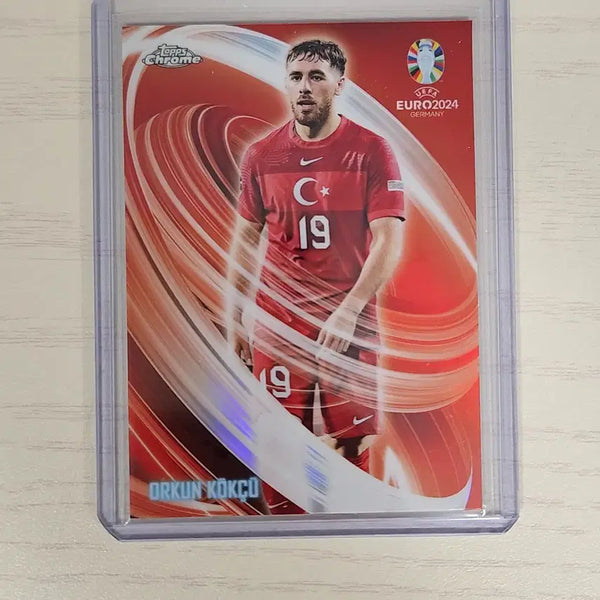 [BUNJANG] 2024 Topps Chrome UEFA Euro Orkun Kökçü Neon Nations Insert Card / 2024 탑스크롬 UEFA유로 튀르키예 오르쿤 쾨크취 네온 네이션 인서트 카드