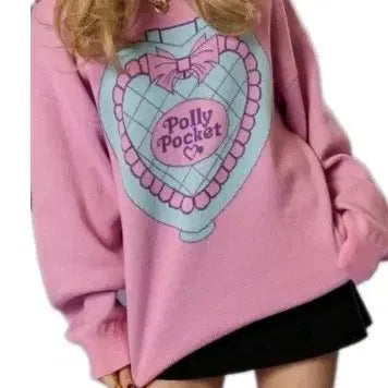 [BUNJANG] Poly Pocket Pink Sweatshirt / 폴리 맨투맨 핑크 수입