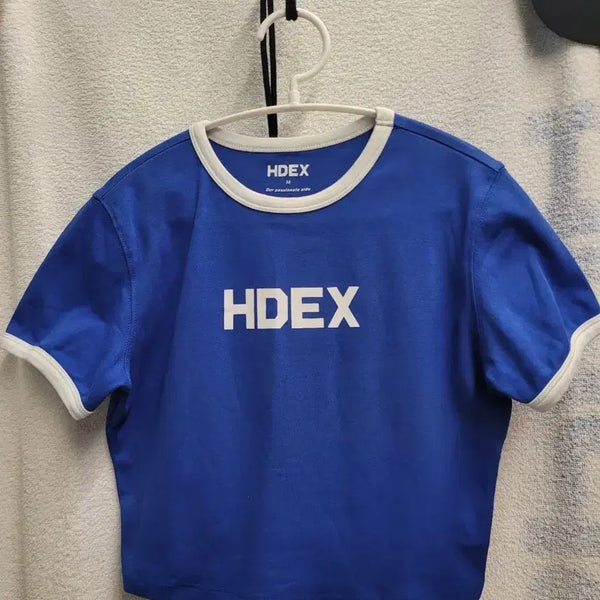 [BUNJANG] HDEX Round Crop Short Sleeve T-Shirt Women's Size M / HDEX 라운드 크롭 반팔 여성 M 새상품급