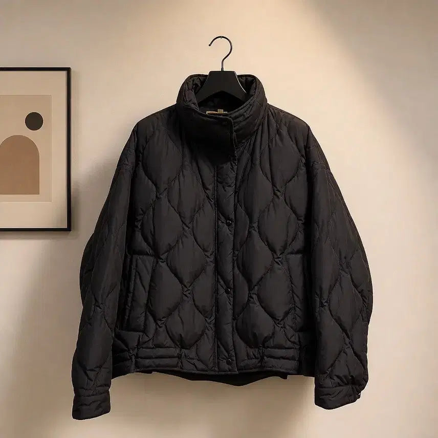 [BUNJANG] Athé Vanessa Bruno 2022 Diamond Quilting Goose Down Short Padding / 아떼 바네사브루노 2022 다이아 퀼팅 구스다운 숏 패딩 36사이즈