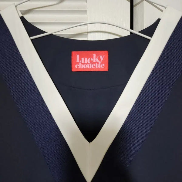 [BUNJANG] Lucky Chouette Navy Long Dress / 럭키슈에뜨 원피스