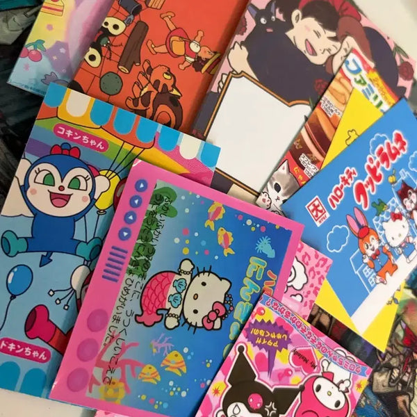[BUNJANG] Kitty Memo Pad Stickers Bundle Set / 떡메 스티커 포카 일괄 키티